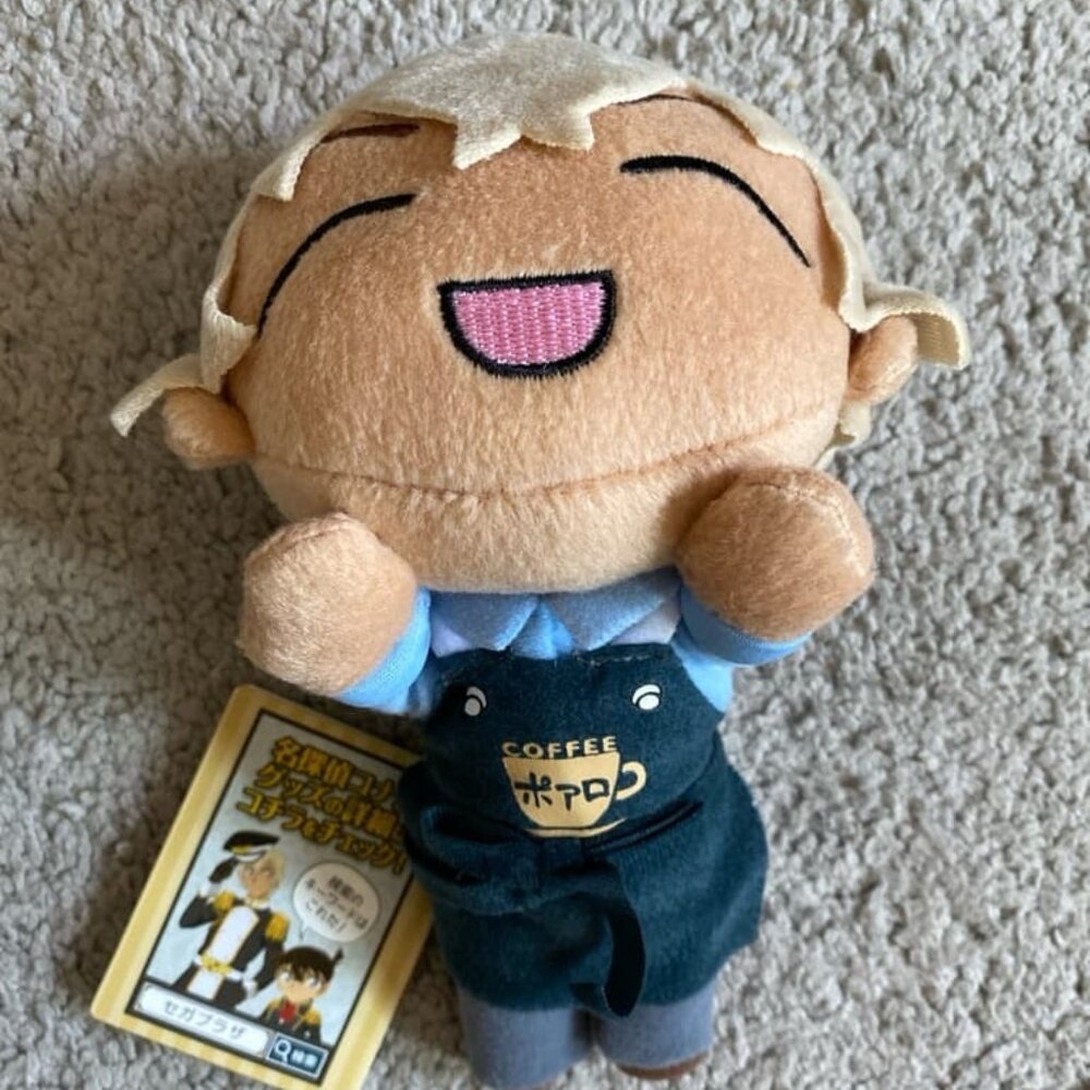 Detective Conan plush poaro Amuro Toru Japanese anime NWT